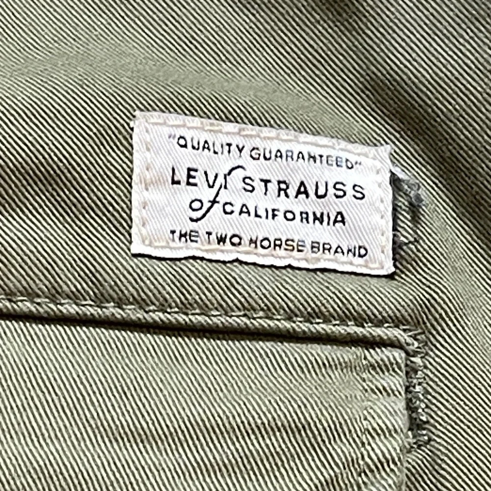Levis XX Chino Authentic Fit Mens 42x30 Olive Green Cotton Twill Pants Trousers